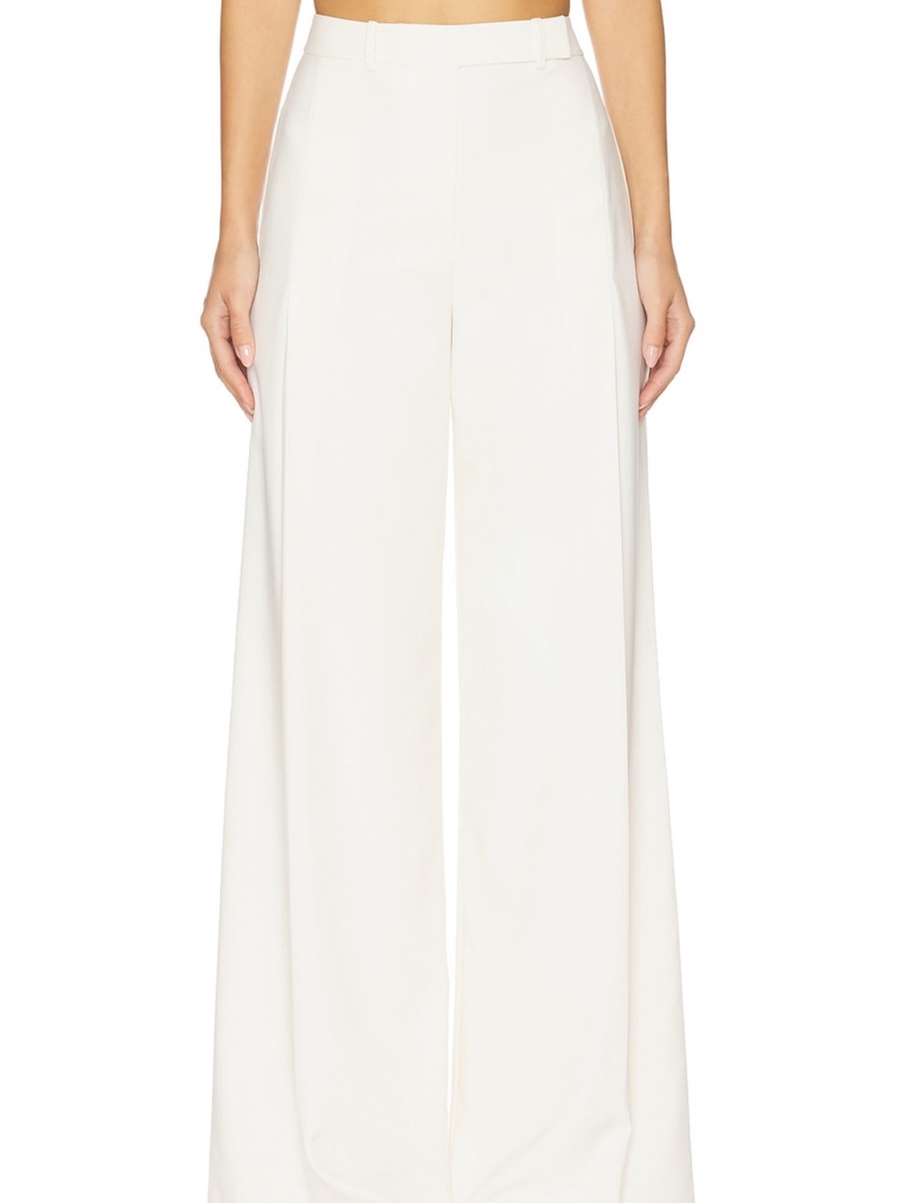 Alexis Jude Pants NWT Cream Wide-Leg High-Waist Trousers